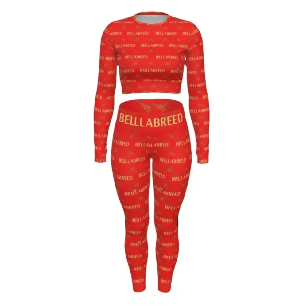 Red Women's Leggings Set